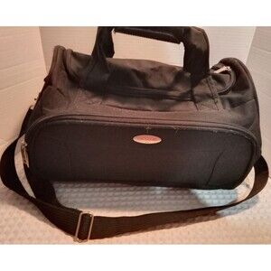 Samsonite Overnight Bag Luggage Duffel Travel Carry On Black 14 x 14 Inches